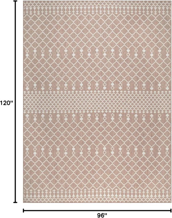 Nourison Positano Indoor/Outdoor Beige 8' x 10' Area Rug, Easy Cleaning, Non Shedding, Bed Room, Living Room, Dining Room, Backyard, Deck, Patio (8x10) - Image 2