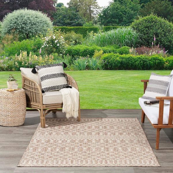 Nourison Positano Indoor/Outdoor Beige 8' x 10' Area Rug, Easy Cleaning, Non Shedding, Bed Room, Living Room, Dining Room, Backyard, Deck, Patio (8x10) - Image 4